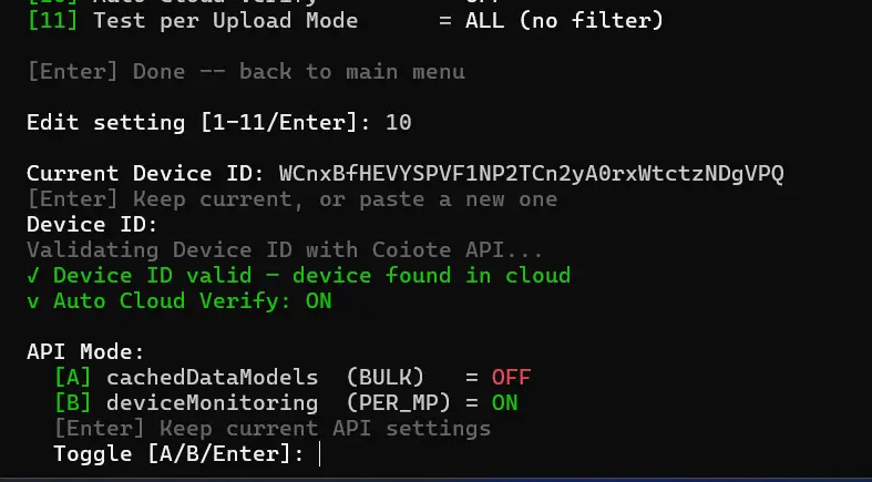 Coiote Cloud Verificatie